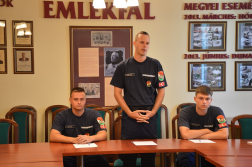 Újonc tűzoltók a vármegyében