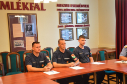 Újonc tűzoltók a vármegyében
