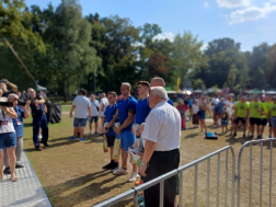 Ismét csillét toltak a tűzoltók a Bányásznapon - Tatabánya