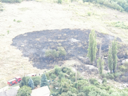 Szabadtéri tűz Tatabányán