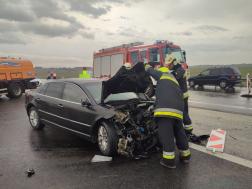 Három gépjármű karambolozott Mány térségében