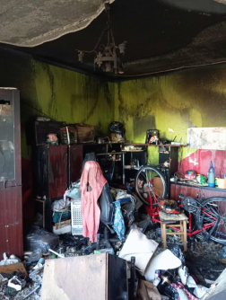 Lakástűz Tatabányán