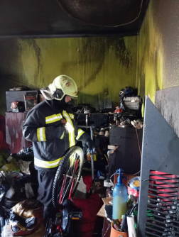 Lakástűz Tatabányán