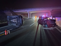 Baleset Tatabánya térségében az autópályán