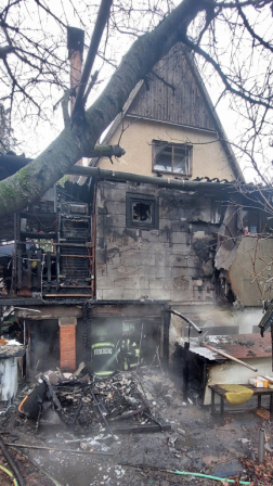 Kigyulladt egy hétvégi ház pincéje