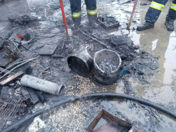 Műhely égett Komáromban