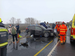 Baleset az M1-es autópályán