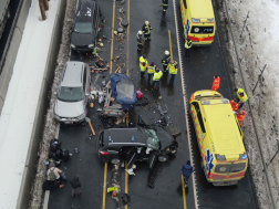 Baleset az M1-es autópályán