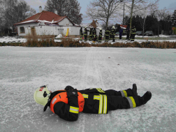 Gyakorolták a jégről mentést