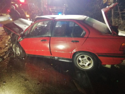 Baleset az 1-es főúton a szárligeti elágazásnál