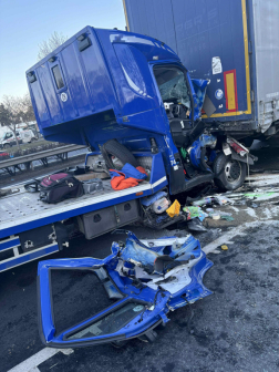 Súlyos baleset az autópályán