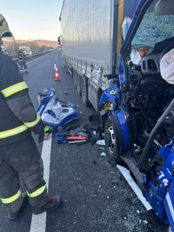 Súlyos baleset az autópályán