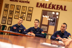 Újoncokat köszöntöttek a vármegyei katasztrófavédelmi igazgatóságnál