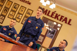 Újoncokat köszöntöttek a vármegyei katasztrófavédelmi igazgatóságnál