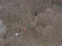 Drónnal készített felvételek a szabadtéri tűzről