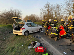 Súlyos baleset Oroszlány és Környe között