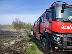 Szabadtéri tűz Tatabányán