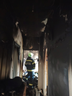 Kigyulladt egy lakás Tatabányán