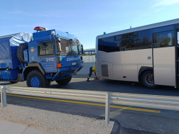 Fúziós gyakorlat az autópályán