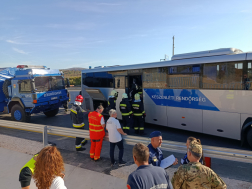 Fúziós gyakorlat az autópályán