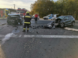 Nagyigmánd 13-as főút és a 8136-os út kereszteződése