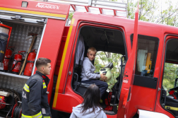 Kéklámpás napon a tatabányai tűzoltók