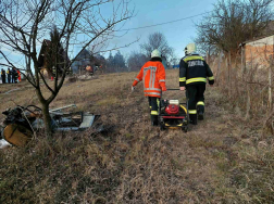 Tűzoltás Nyergesújfalun